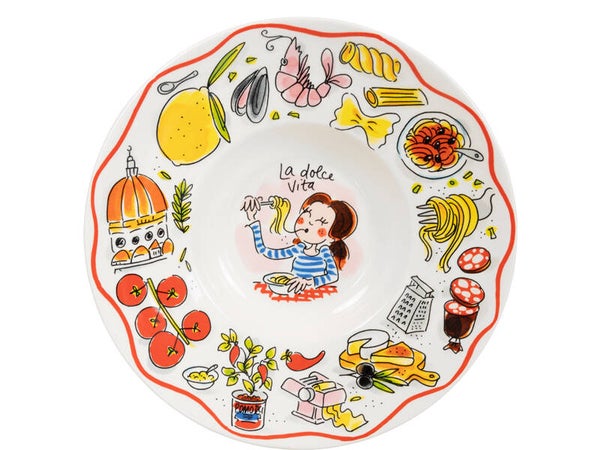 BLOND AMSTERDAM PASTA: PASTA PLATE 24 CM LA DOLCE VITA  201993