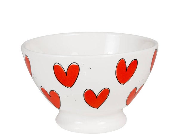 BLOND AMSTERDAM LOVE: BOWL ON FOOT 13 CM HEARTS  202060