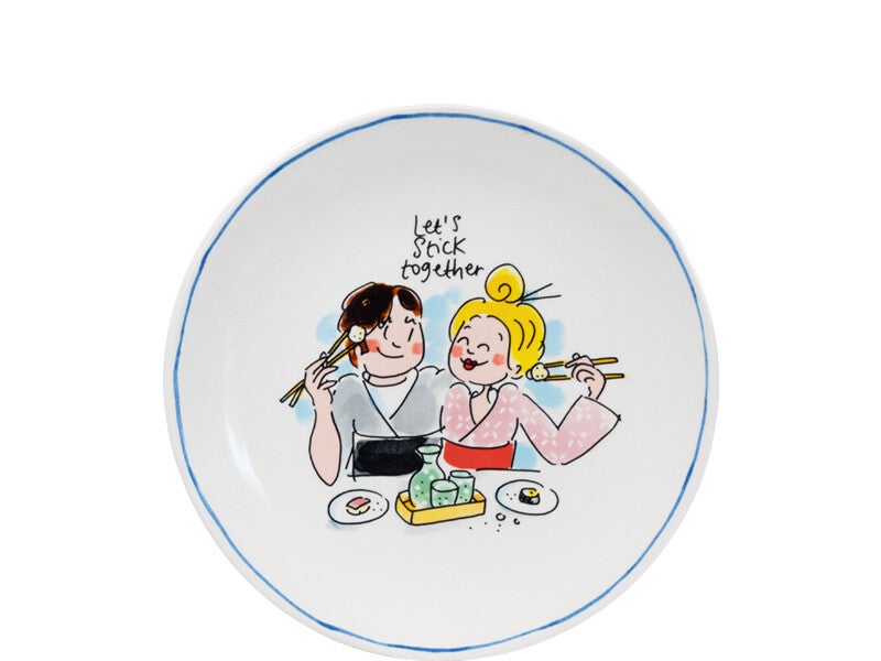 BLOND AMSTERDAM  SUSHI: PLATE 18 CM STICK TOGETHER   202067