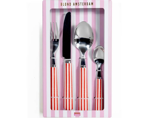 BLOND AMSTERDAM  EB: CUTLERY SET RED  202148