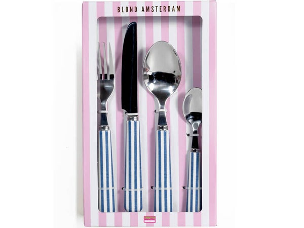 BLOND AMSTERDAM  EB: CUTLERY SET BLUE  202149