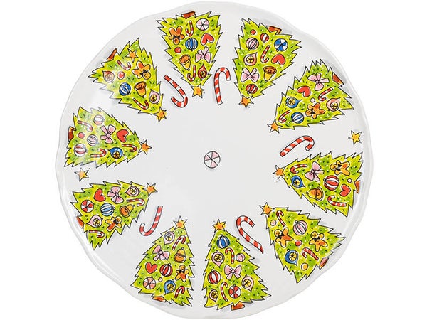BLOND AMSTERSAM  CHRISTMAS: PLATE WAVE EDGE 31CM  202199