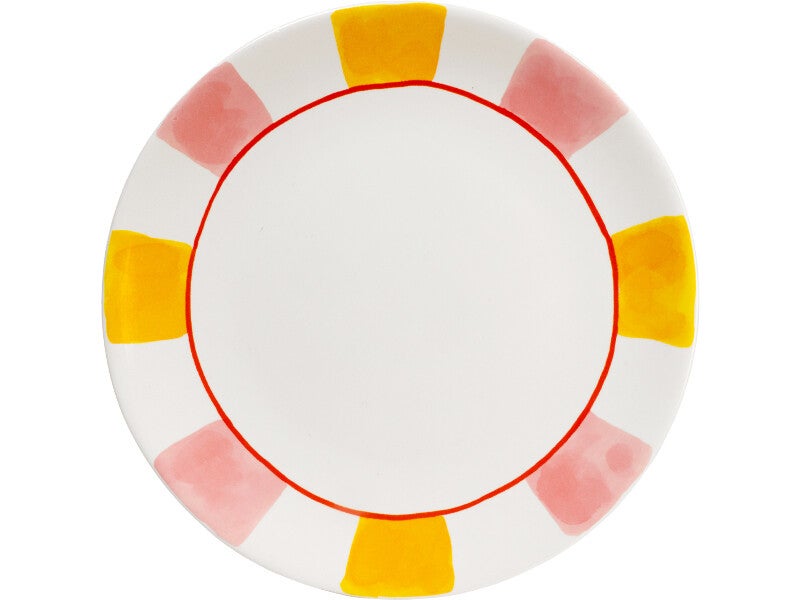 BLOND AMSTERDAM  EB: PLATE 26 CM PINK-YELLOW   202224