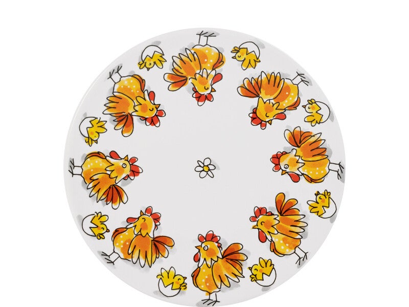 BLOND AMSTERDAM  EASTER: PLATE 22 CM CHICKEN  202300