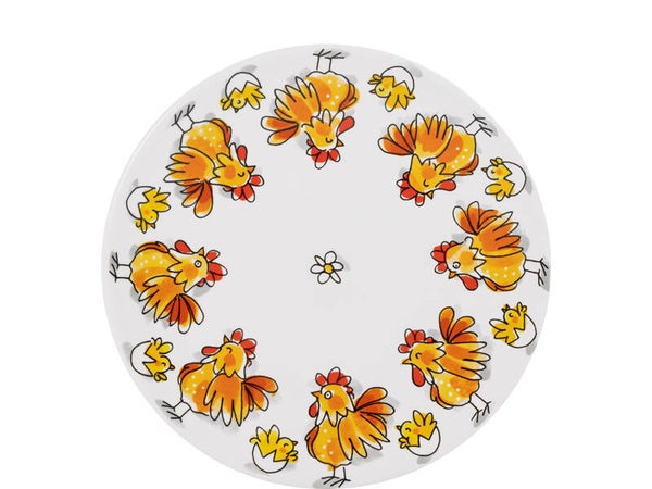 BLOND AMSTERDAM  EASTER: PLATE 22 CM CHICKEN  202300
