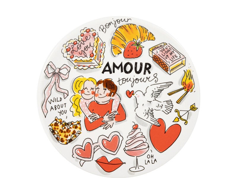 BLOND AMSTERDAM LOVE: PLATE 22 CM AMOUR  202310