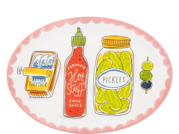 BLOND AMSTERDAM ED: OVAAL BORD 27 CM FOOD ICONS  202429