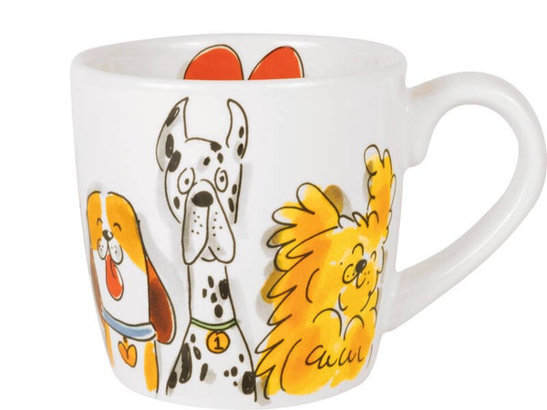 BLOND AMSTERDAM DIER: CAPPUCCINO BEKER O,5L DOGS MIX  202461
