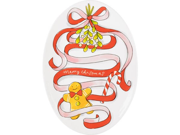 BLOND AMSTERDAM  KERST: OVAAL BORD 27 CM  202476
