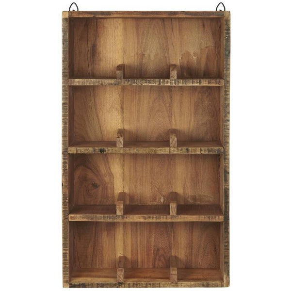 Ib-Laursen Wall shelf w/4 shelves w/dividers 12 rooms UNIQUE  21024-30