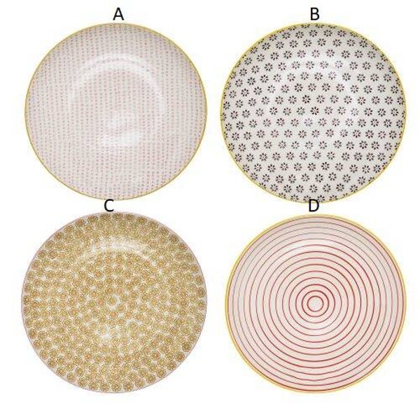 Bloomingville Susie Plate 25 cm Multi-color, Stoneware  21105742