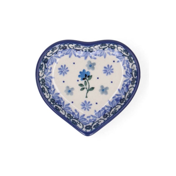 Bunzlau Castle Teabag Dish Heart - Wild Daisy  2164-3502