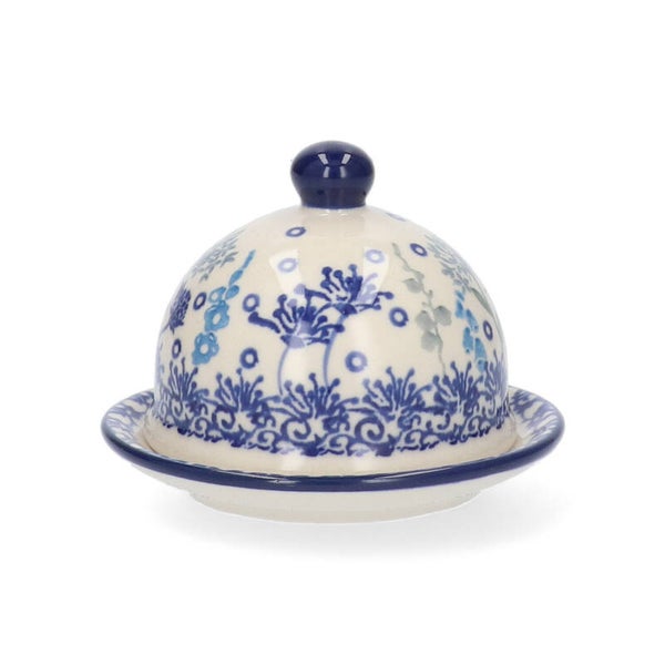 Bunzlau Castle Butter Dish Round - Floral Party  2204-2896