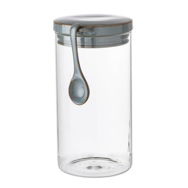 Bloomingville  Pixie Jar w/Lid & Spoon, Green, Glass  22065274