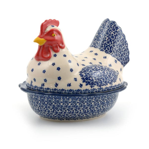 Bunzlau Castle Chicken Large Indigo  2343-2396