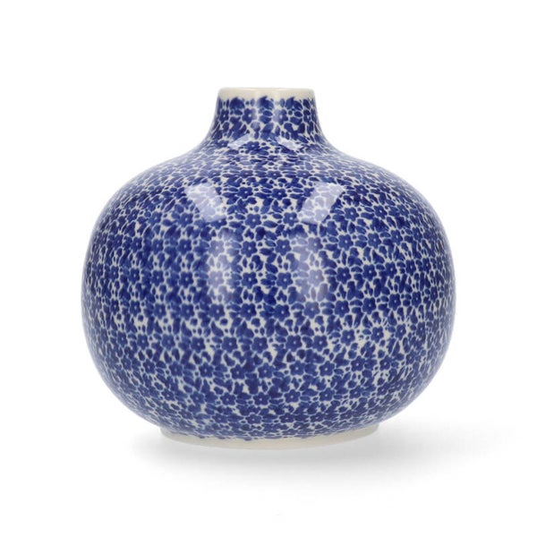 Bunzlau Castle Vase Belly 14 cm - Indigo   2615-2396