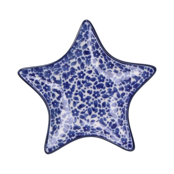 Bunzlau Castle  Teabag Dish Star - Indigo  2657-2396