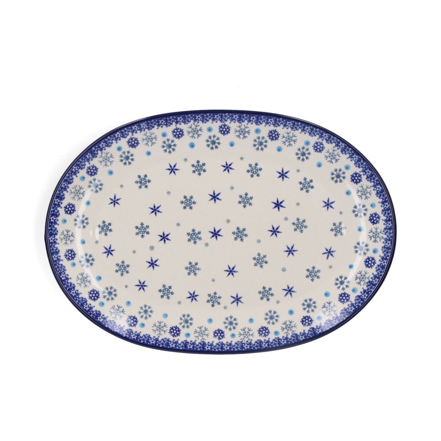 Bunzlau Castle Serving Platter - Ice Stars  2668-2974