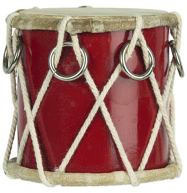 Ib-Laursen Drum red H: 7 Ø: 7 cm   2710-33