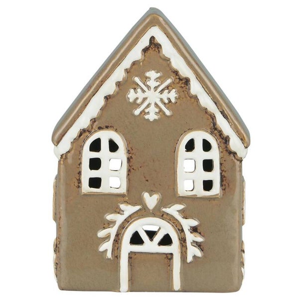 Ib-Laursen House f/tealight Stillenat Gingerbread snowflake  27631-14
