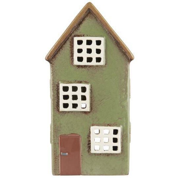 Ib-Laursen House f/tealight Nyhavn brown door  27639-81
