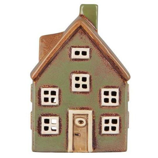 Ib-Laursen House f/tealight Nyhavn brown door 27656-81