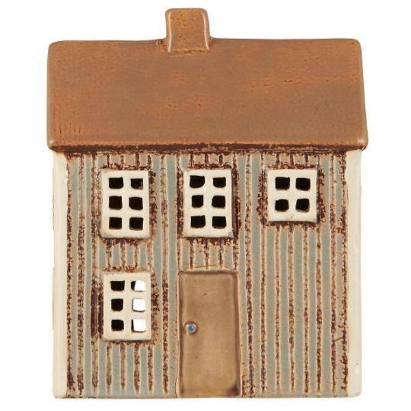 Ib-Laursen  House f/tealight Visby brown door 27660-18
