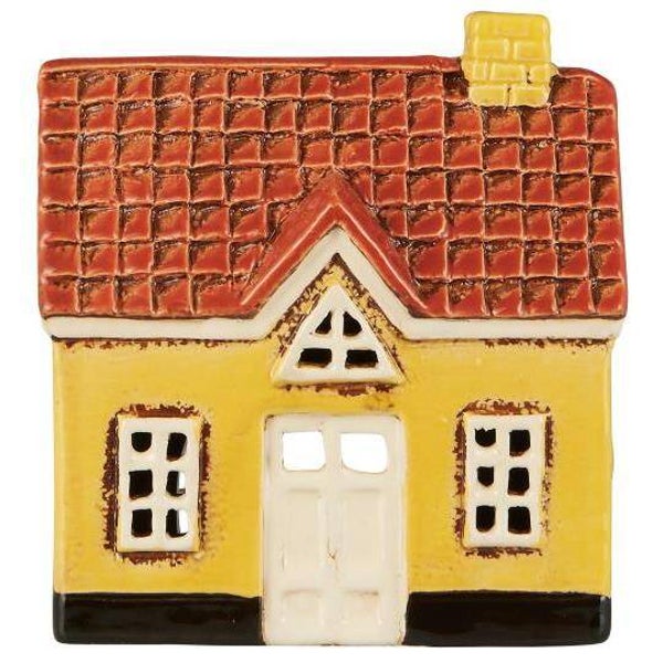 Ib-Laursen  House f/tealight My Home Town white door  27663-05