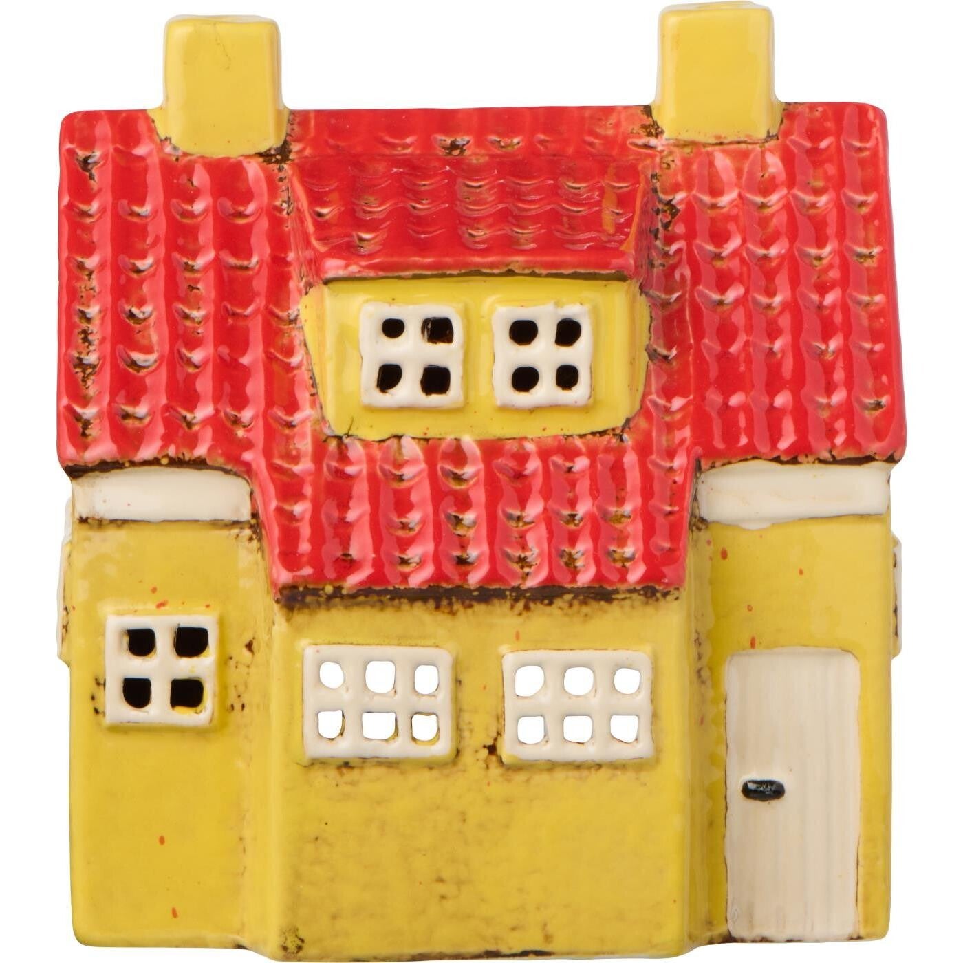 Ib-Laursen  House f/tealight My Home Town yellow w/dormer window  27693-05