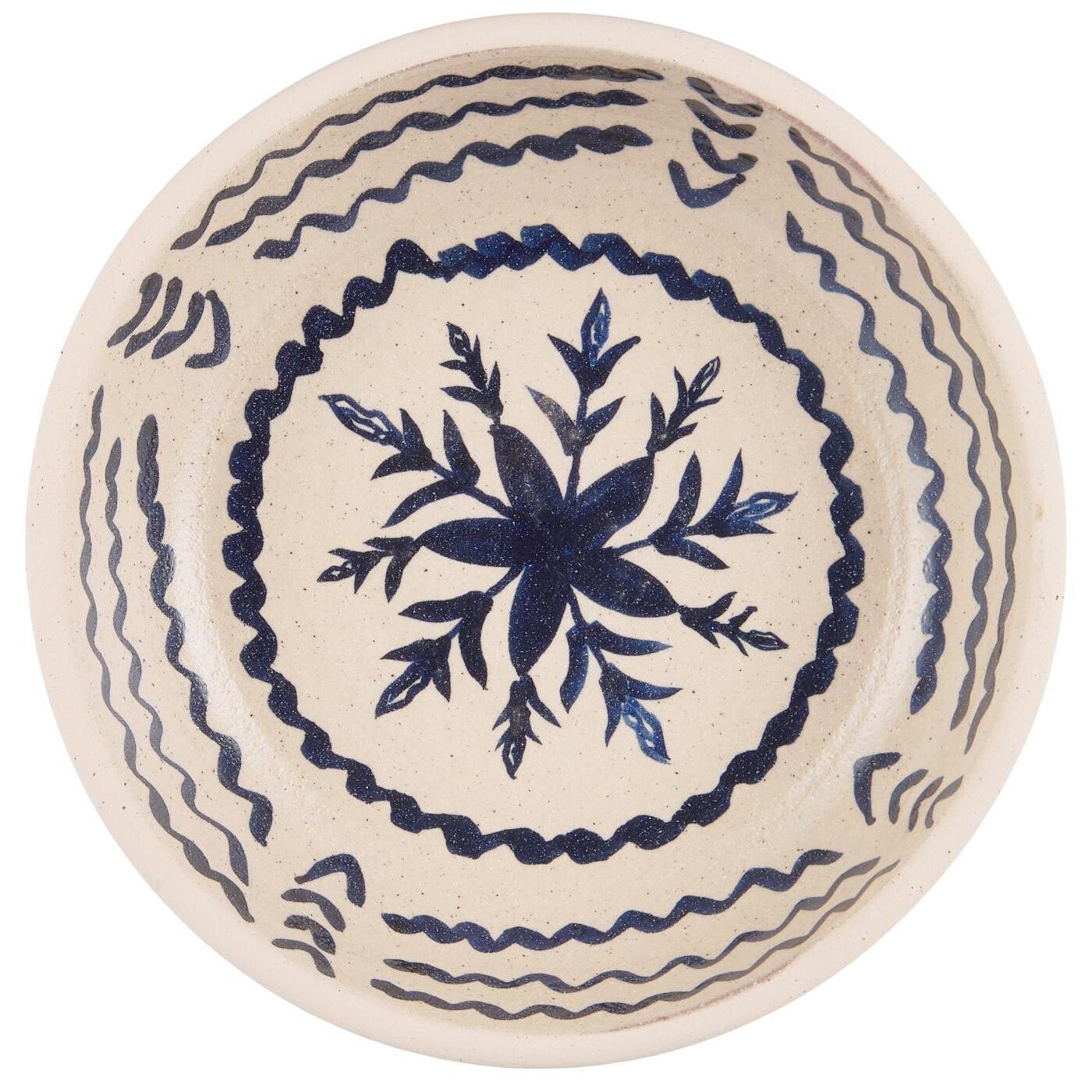 Ib-Laursen  Table bowl blue pattern also f/wall Avignon NON FOOD  3633-00