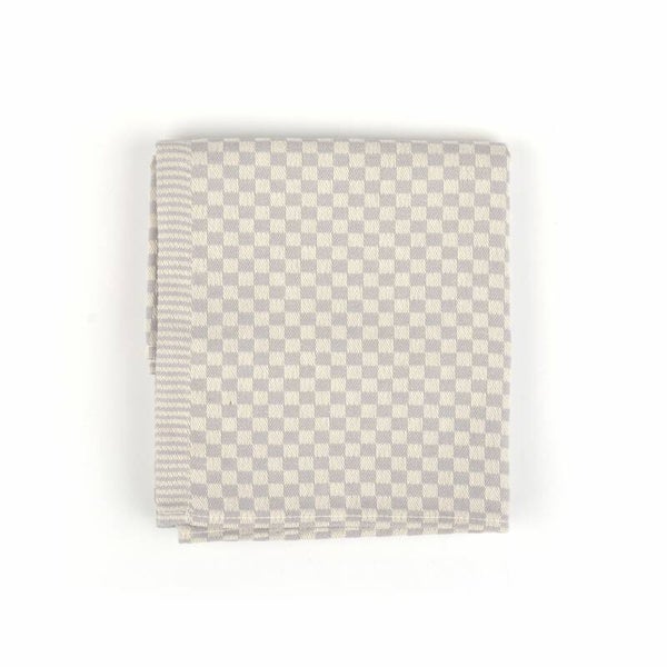 Bunzlau Castle  Tea Towel Small Check Grey  3804