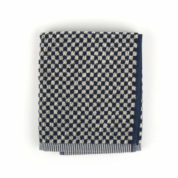 Bunzlau Castle  Kitchen Towel Small Check Dark Blue  3809