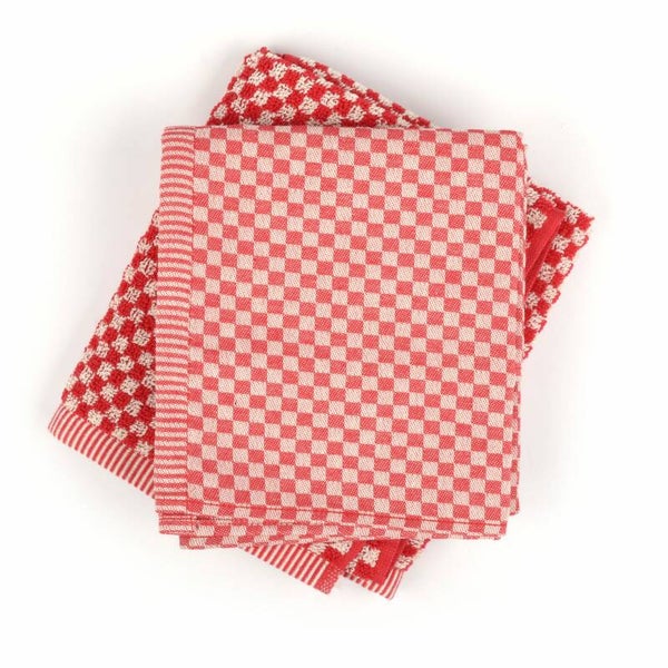 Bunzlau Castle  Kitchen Towel Small Check Red 3821