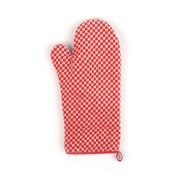Bunzlau Castle  Oven glove Small Check Red 3831