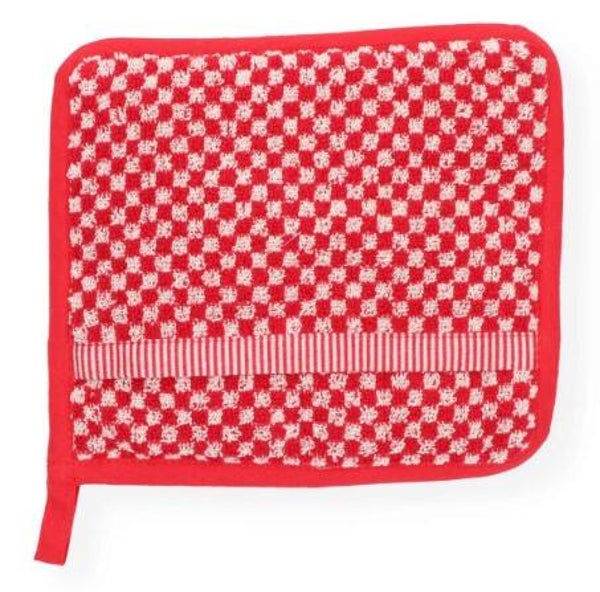Bunzlau Castle Pot Holder Small Check Red  3832