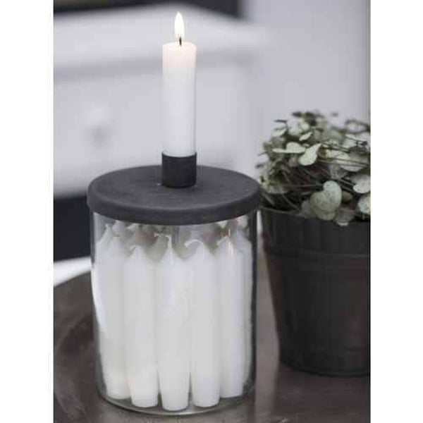Ib Laursen X-Mas Calendar Candles 1-24 with Black Numbers (Candleholder not included)4142-11