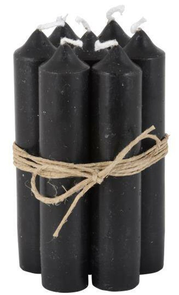 IB-Laursen Short dinner candle black  1 pcs 4171-24