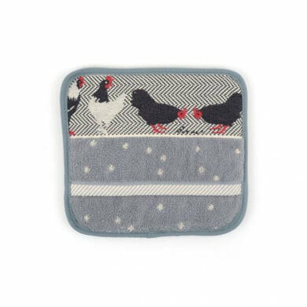 Bunzlau Castle  Pot Holder Chickens Grey  4279
