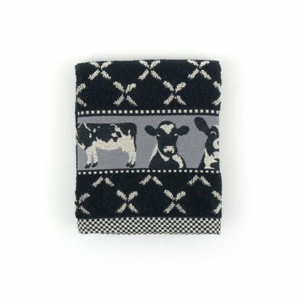 Bunzlau Castle  Handdoek Cows Zwart  4283