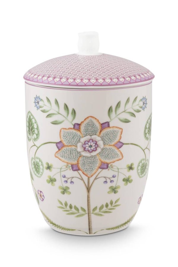 Pip. Storage Jar Lily&Lotus Off White 1.5ltr  51.009.038
