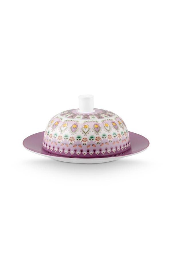 Pip. Butter Dish Round Lily&Lotus Moon Delight Multi 17x8cm  51.018.160