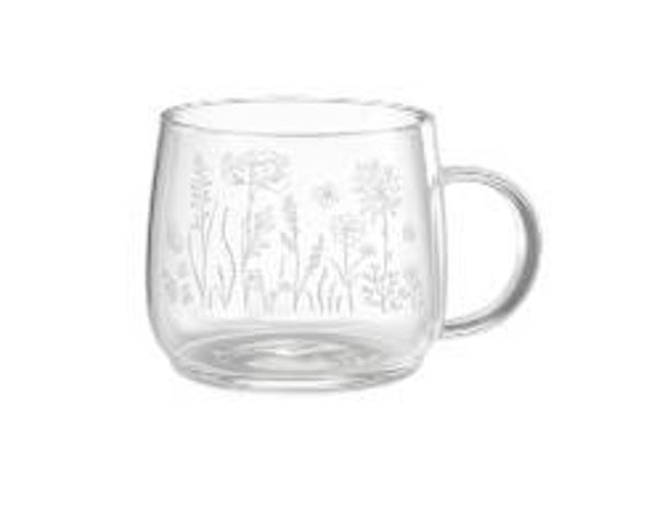 Bunzlau Castle Tea Glasses Borosilicate Wild Flowers 400 ml (set of 2 pcs)  5173