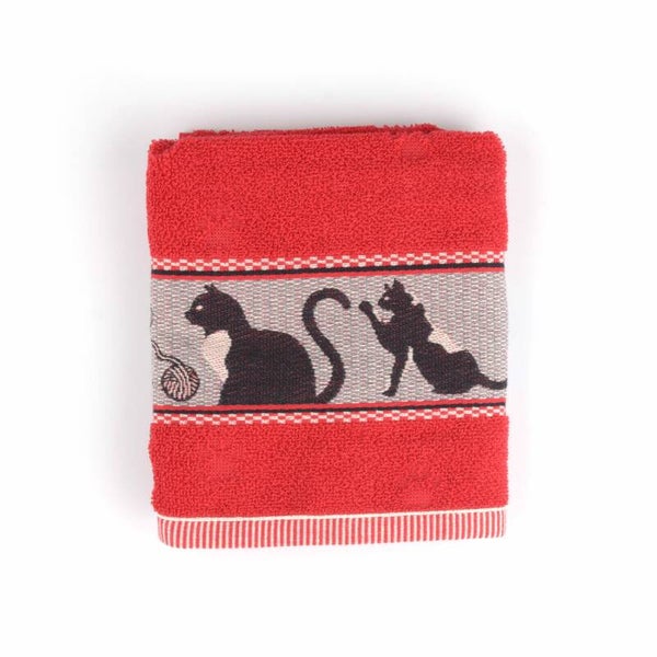Bunzlau Castle  Handdoek Cats Rood  6045