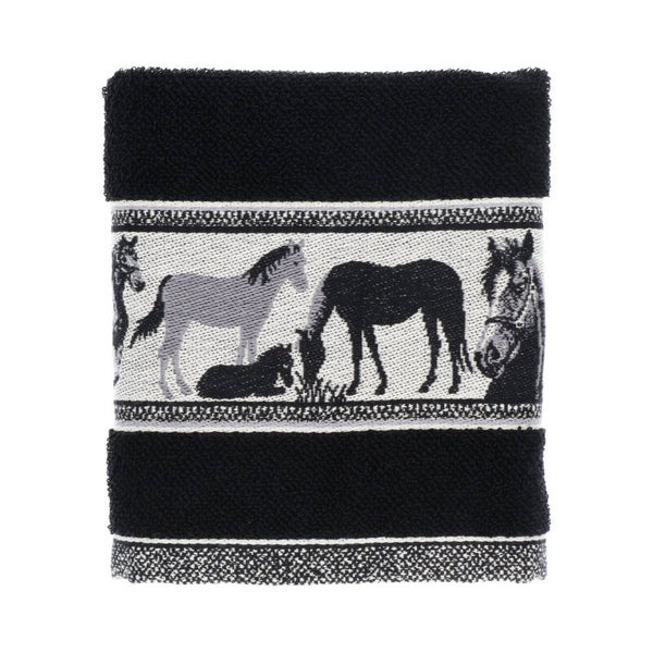 Bunzlau Castle Kitchen Towel Horse Black   6147-O
