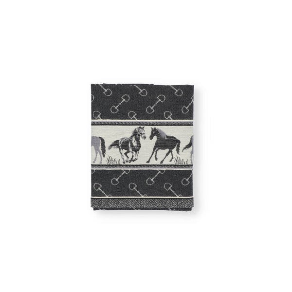 Bunzlau Castle Tea Towel Horse Black  6148-O
