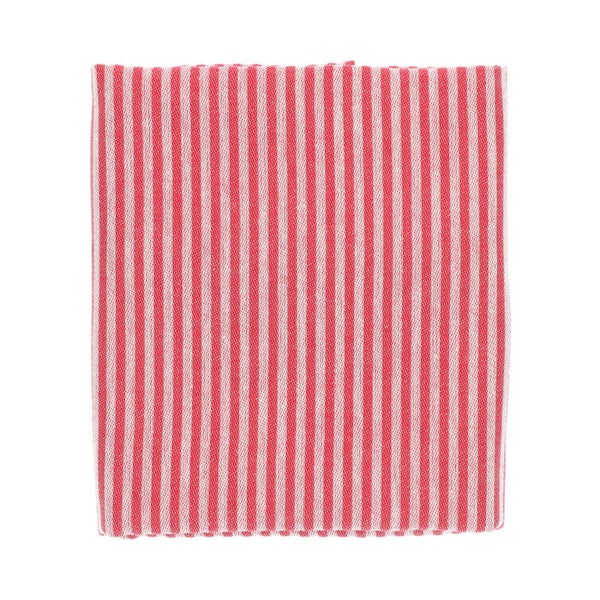 Bunzlau Castle  Tea Towel Small Stripe Red  6188