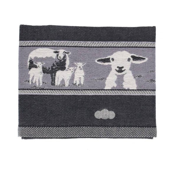 Bunzlau Castle Tea Towel Sheep Black  6282