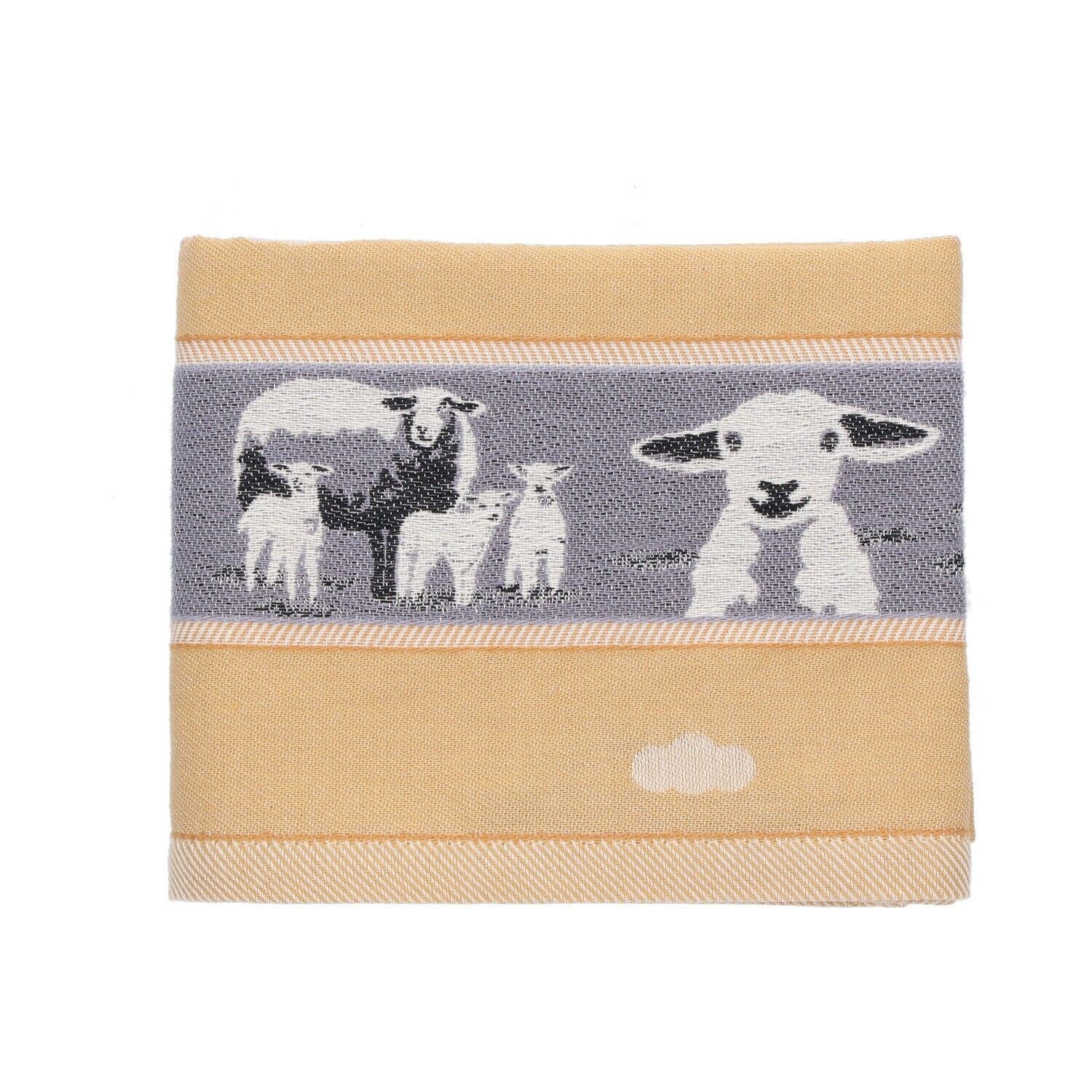 Bunzlau Castle  Tea Towel Sheep Yellow  6290-G