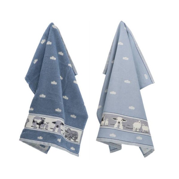 Bunzlau Castle  Keukendoek Schaap Grijsblauw  6293-G