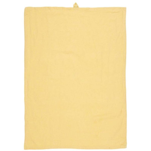 Ib-Laursen Tea towel Freja linen/cotton soft yellow   6303-04